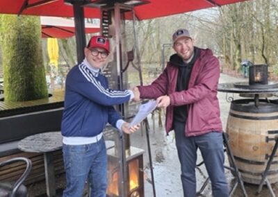 Professionele gebruiker van de Timberstoves terrasverwarmer