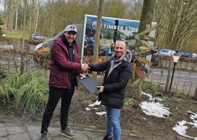 Professionele gebruiker van de Timberstoves terrasverwarmer
